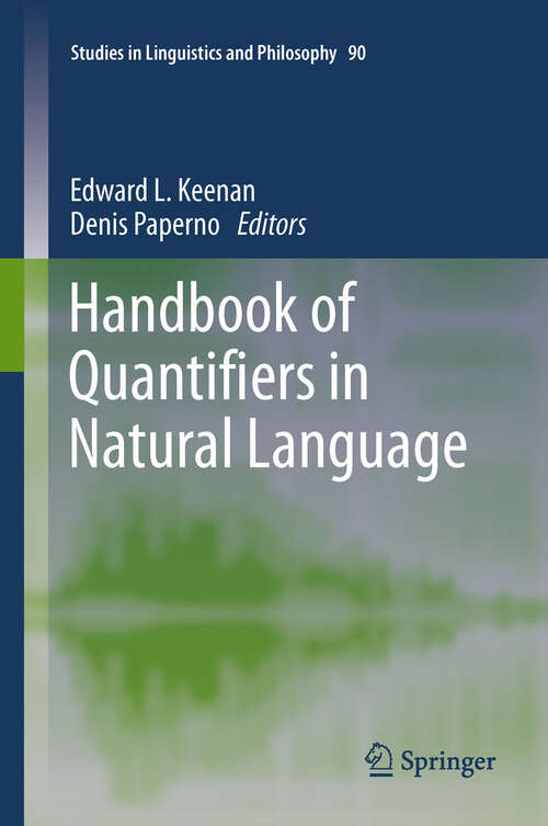 Book cover of Handbook of Quantifiers in Natural Language