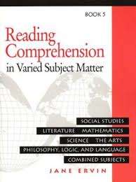 Reading Comprehension In Varied Subject Matter