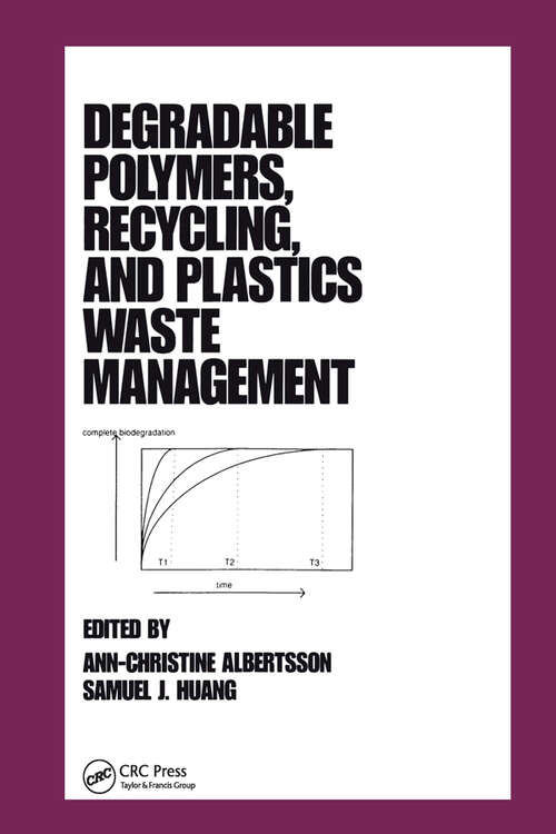 Book cover of Degradable Polymers, Recycling, and Plastics Waste Management