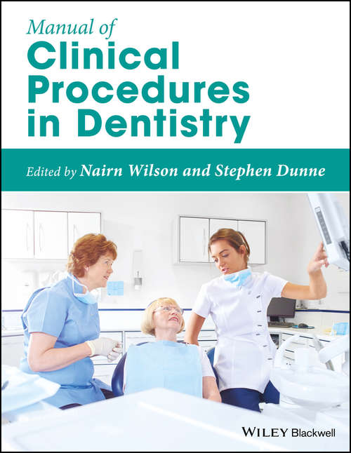 Book cover of Manual of Clinical Procedures in Dentistry