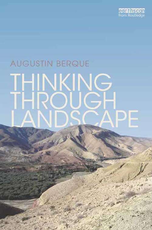 Book cover of Thinking through Landscape