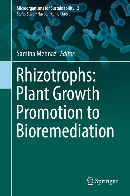 Book cover of Rhizotrophs: Plant Growth Promotion to Bioremediation