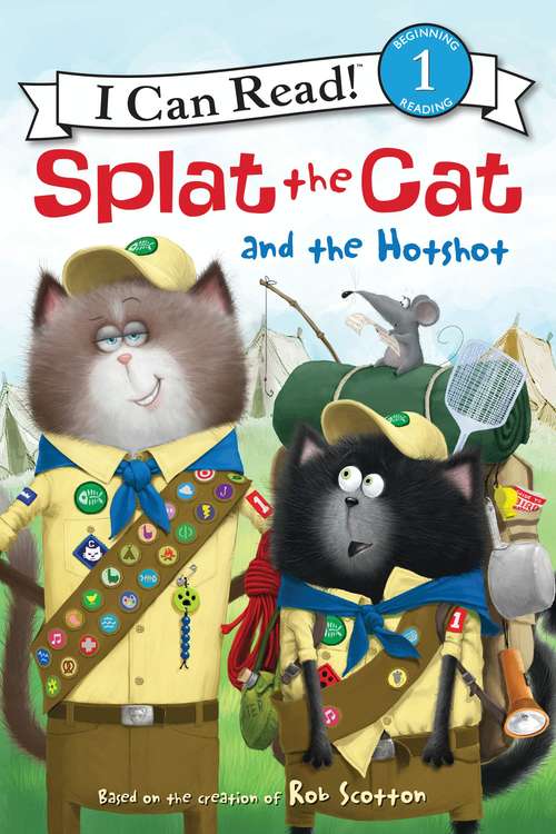 Book cover of Splat the Cat and the Hotshot (I Can Read Level 1)