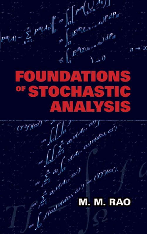 Book cover of Foundations of Stochastic Analysis