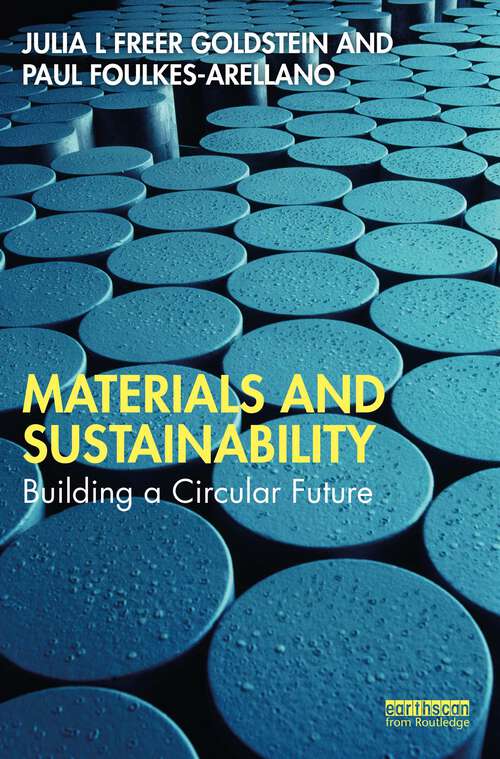 Book cover of Materials and Sustainability: Building a Circular Future