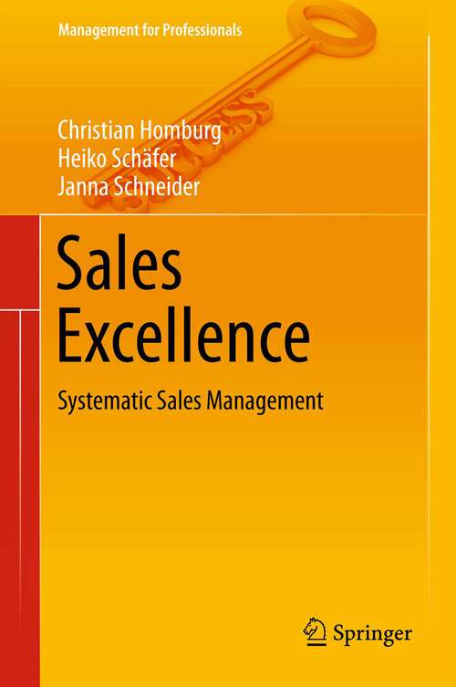 Book cover of Sales Excellence