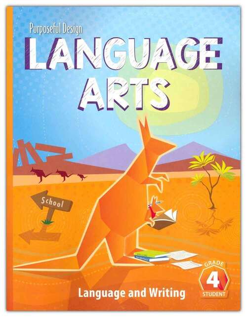 Book cover of Language Arts Grade 4 Language and Writing