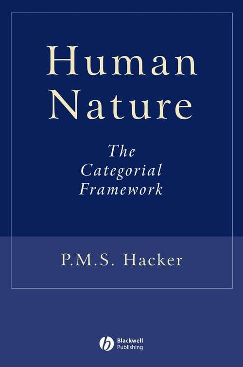 Book cover of Human Nature: The Categorial Framework