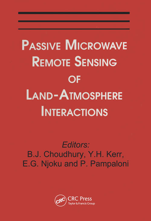 Book cover of Passive Microwave Remote Sensing of Land--Atmosphere Interactions
