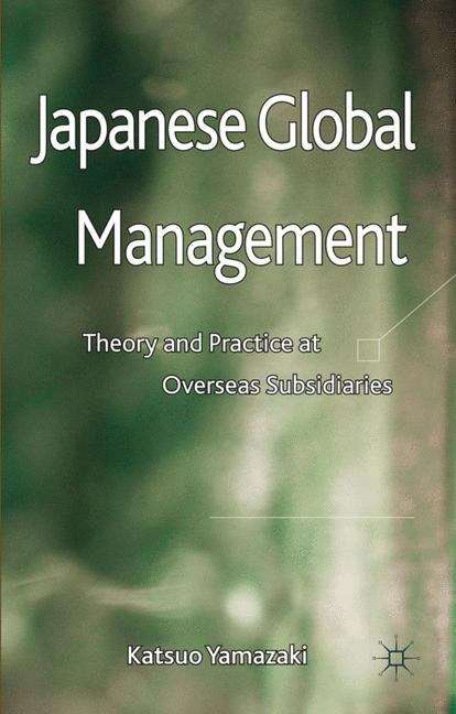 Book cover of Japanese Global Management