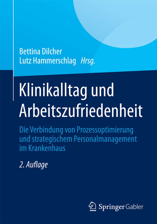 Book cover of Klinikalltag und Arbeitszufriedenheit
