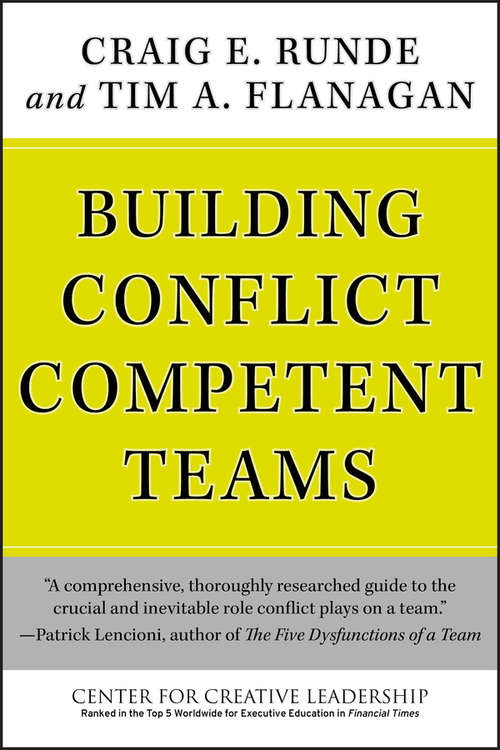 Book cover of Building Conflict Competent Teams