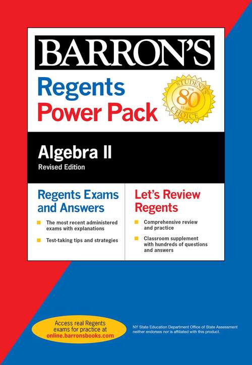 Book cover of Regents Algebra II Power Pack Revised Edition (Barron's Regents NY)