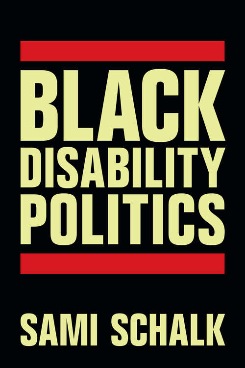 Book cover of Black Disability Politics