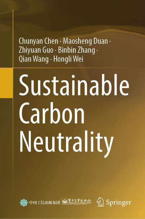 Book cover of Sustainable Carbon Neutrality