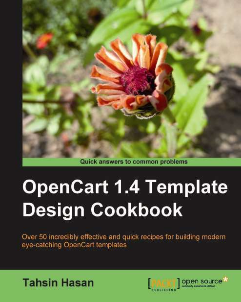 Book cover of OpenCart 1.4 Template Design Cookbook