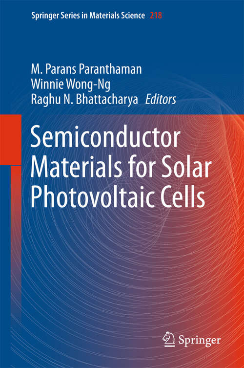 Semiconductor Materials for Solar Photovoltaic Cells