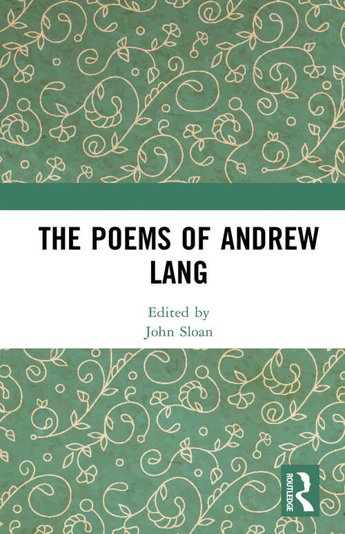 Book cover of The Poems of Andrew Lang (1)