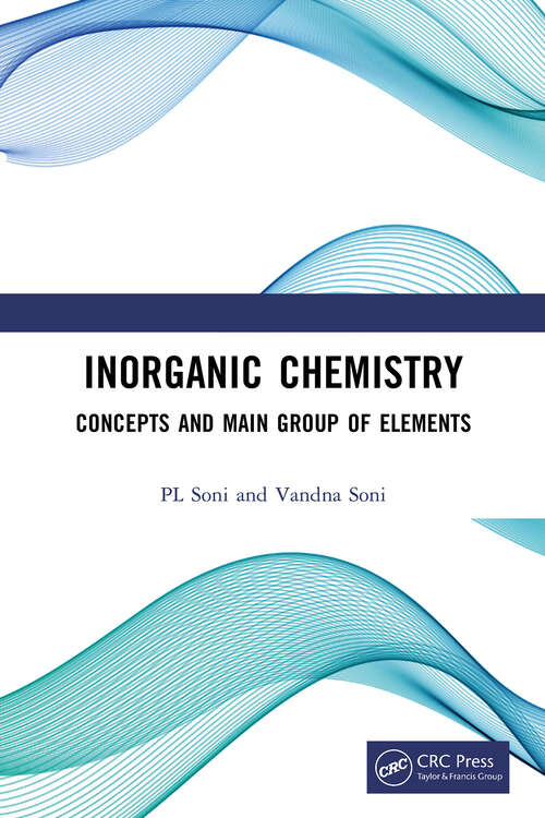 Book cover of Inorganic Chemistry: Concepts and Main Group of Elements (1)