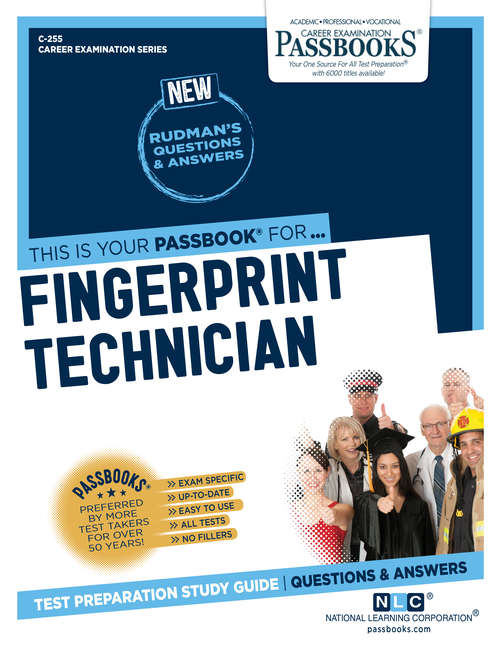 Book cover of Fingerprint Technician: Passbooks Study Guide (Career Examination Series)