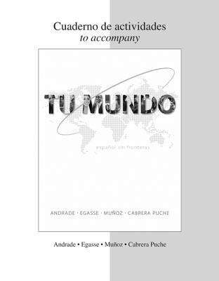 Book cover of Workbook Lab Manual: Tu Mundo Actividades