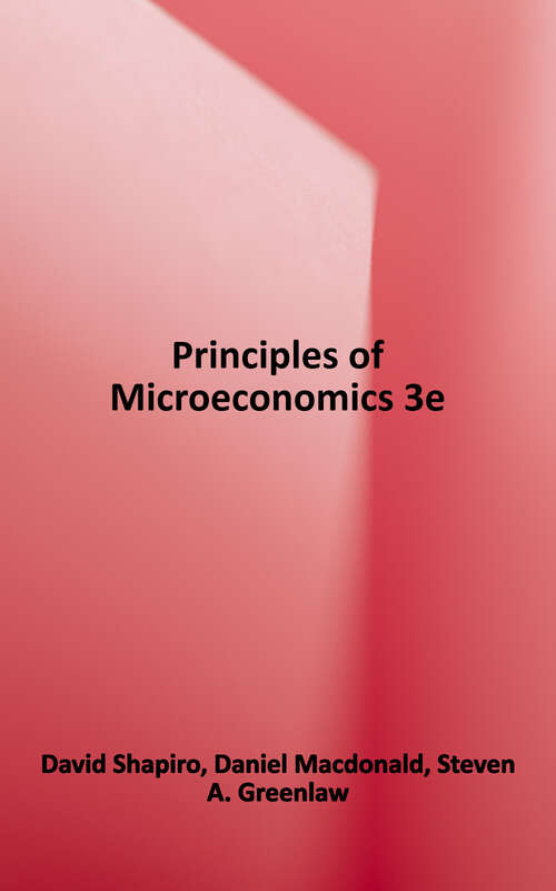 Book cover of Principles of Microeconomics, 3e (3)