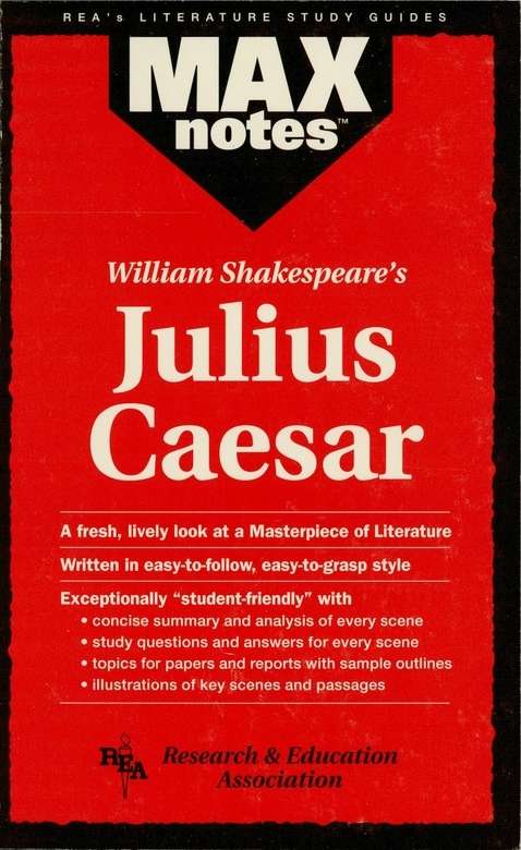 Book cover of Julius Caesar (MAXNotes Literature Guides)