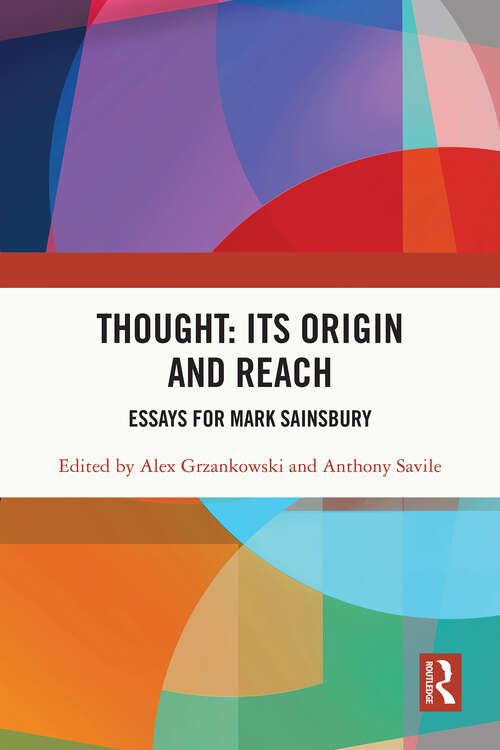 Book cover of Thought: Essays for Mark Sainsbury