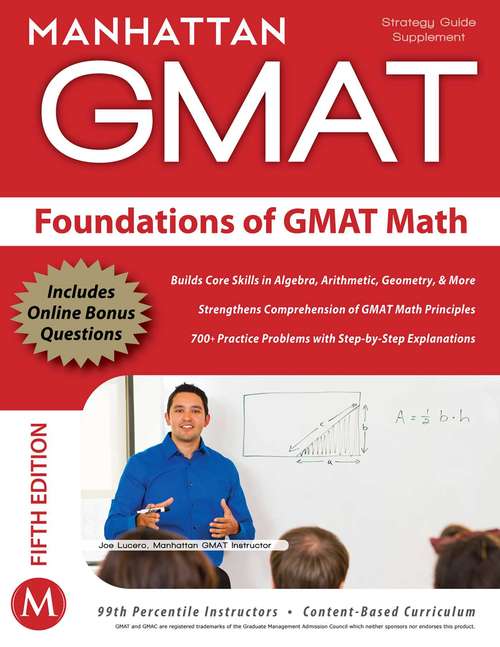 Book cover of Foundations of GMAT Math