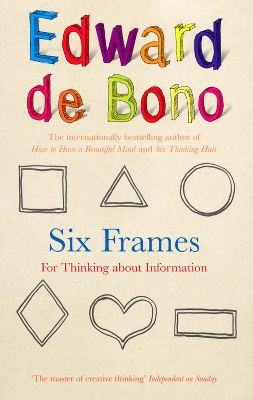 Book cover of Six Frames: For Thinking About Information