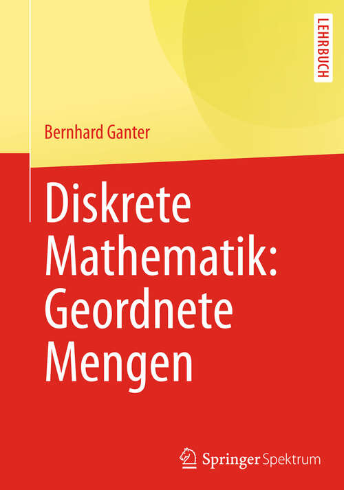 Book cover of Diskrete Mathematik: Geordnete Mengen