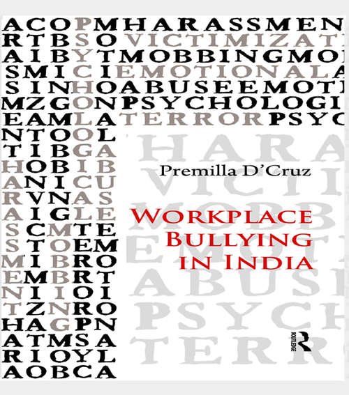 Book cover of Workplace Bullying in India