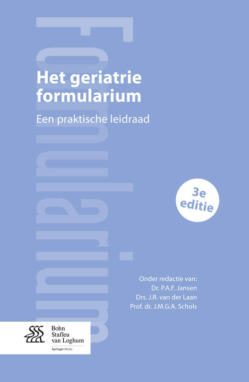 Cover image of Het geriatrie formularium