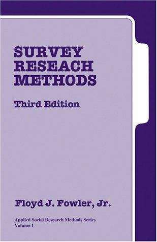 Book cover of Survey Research Methods