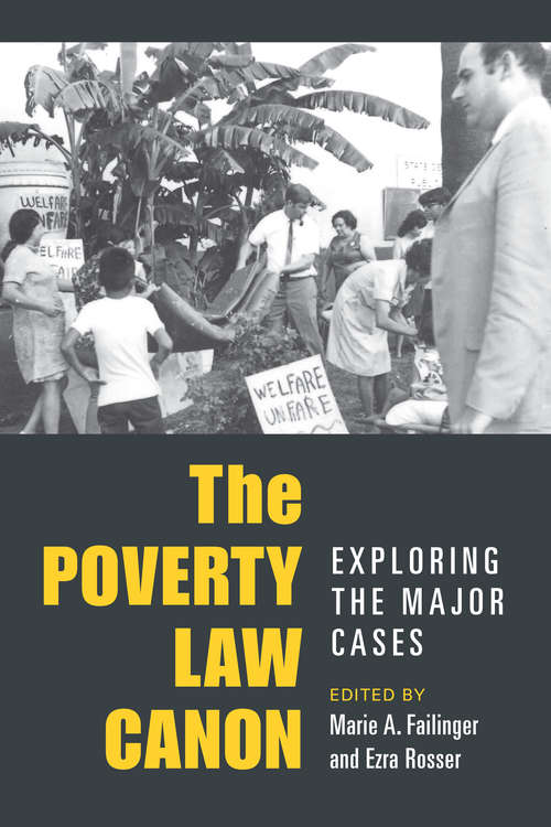 Book cover of The Poverty Law Canon: Exploring the Major Cases