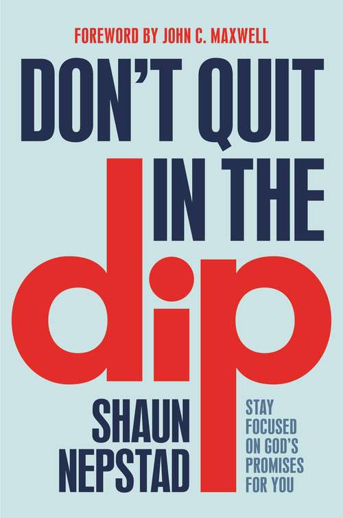 Book cover of Don't Quit in the Dip: Stay Focused on God's Promises for You