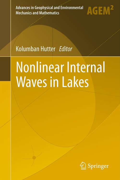 Book cover of Nonlinear Internal Waves in Lakes