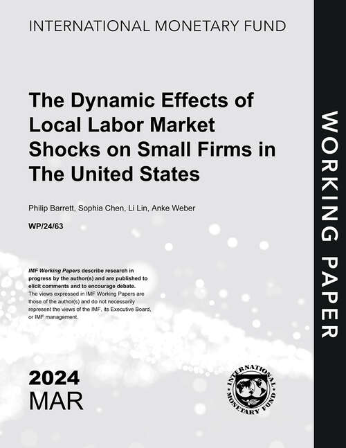 Book cover of The Dynamic Effects of Local Labor Market Shocks on Small Firms in The United States (Imf Working Papers)