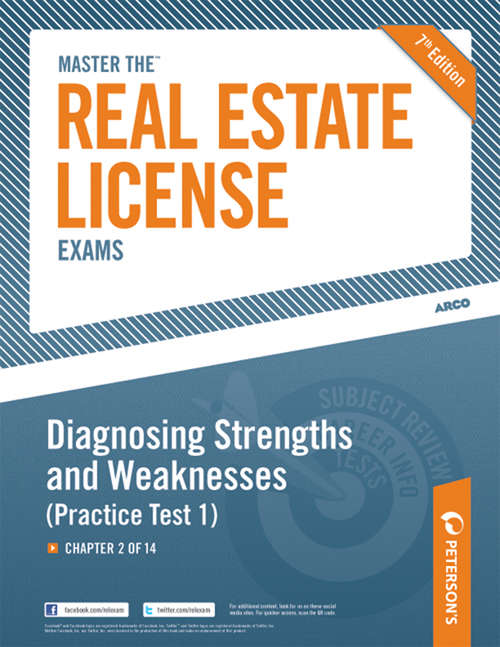 Book cover of Master the Real Estate License Exam: Chapter 2 of 14 (Practice Test #1)