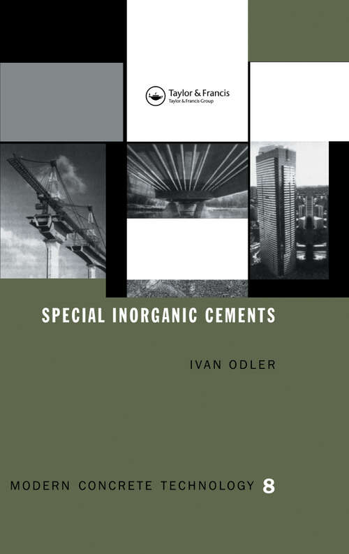 Book cover of Special Inorganic Cements (1) (Modern Concrete Technology)