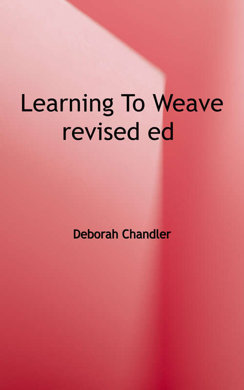 Book cover of Learning to Weave