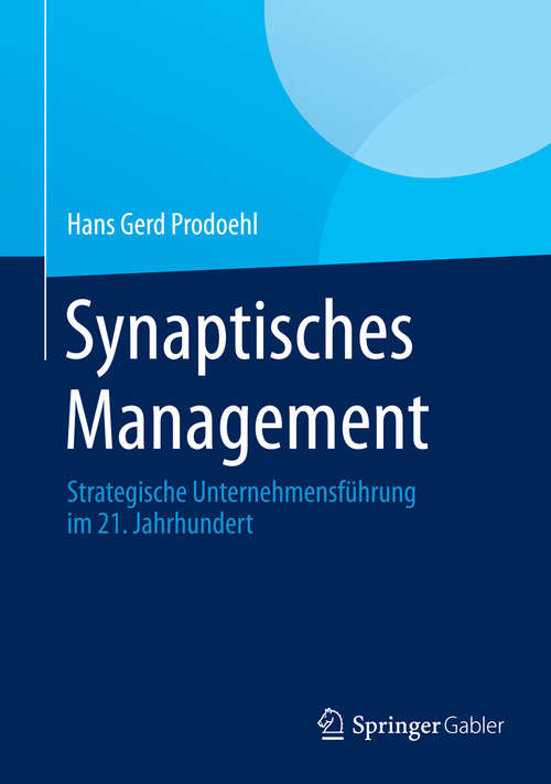 Book cover of Synaptisches Management