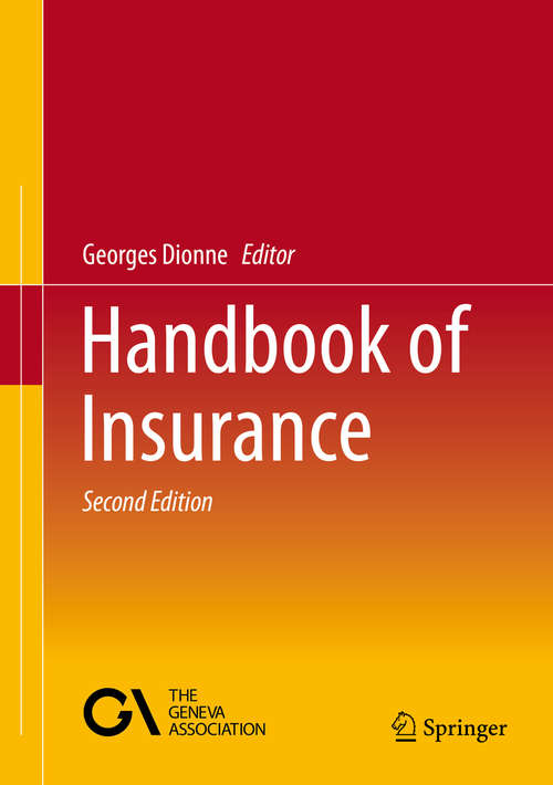 Book cover of Handbook of Insurance