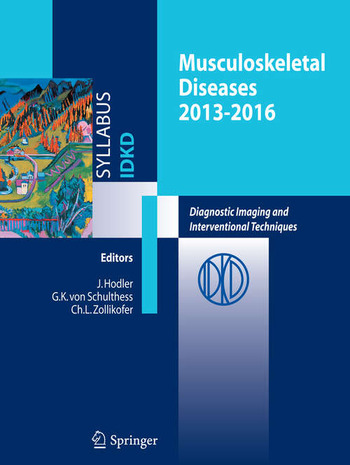 Book cover of Musculoskeletal Diseases 2013–2016