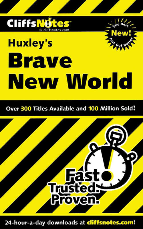 Book cover of CliffsNotes on Huxley's Brave New World