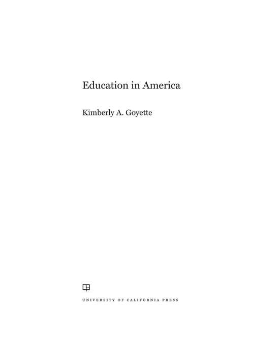 Book cover of Education in America