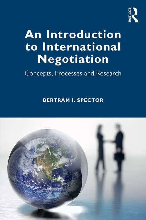 Book cover of An Introduction to International Negotiation: Concepts, Processes and Research (1)
