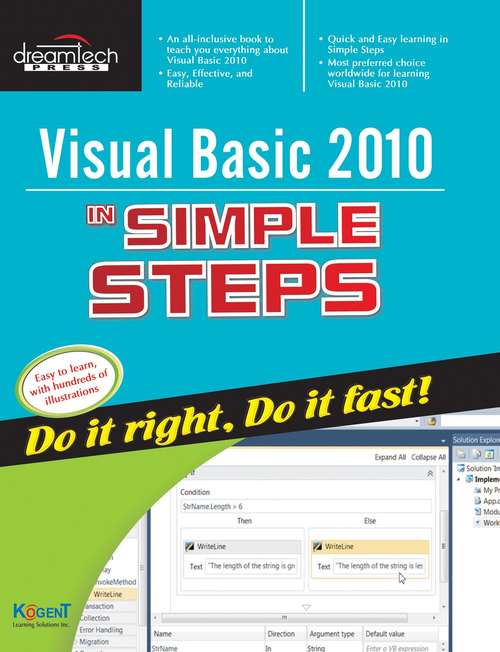 Book cover of Visual Basic 2010 in Simple Steps