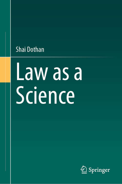 Book cover of Law as a Science
