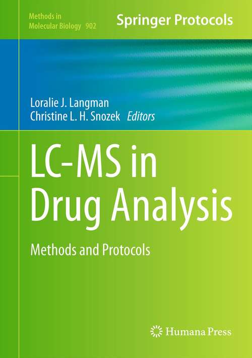 Book cover of LC-MS in Drug Analysis